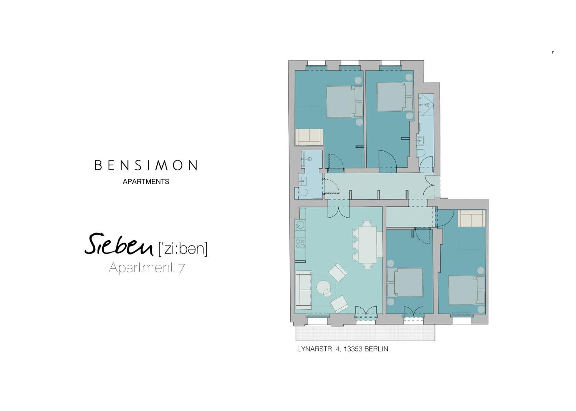 Bensimon Apartments Mitte/Wedding Berlin Rum bild