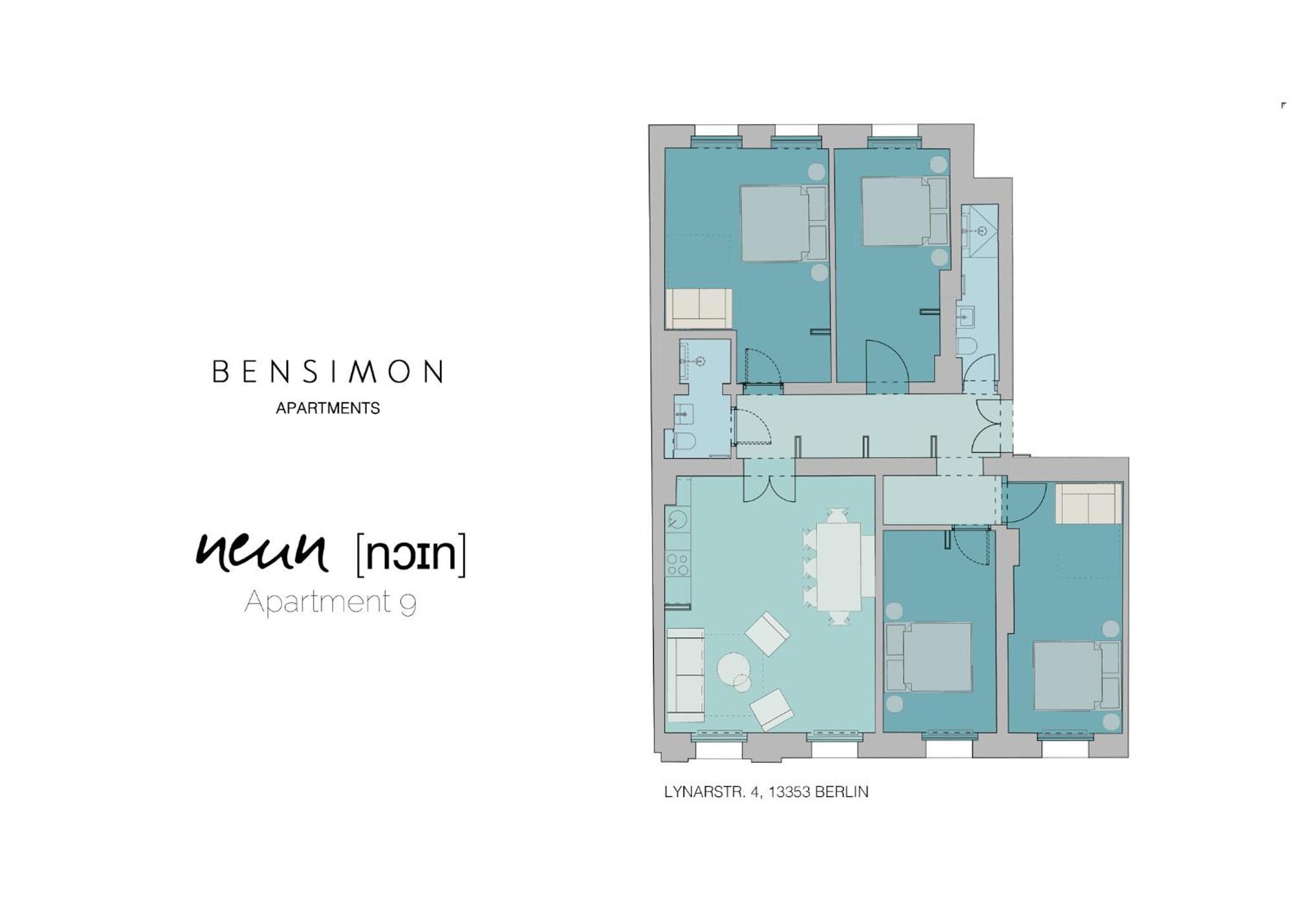 Bensimon Apartments Mitte/Wedding Berlin Rum bild