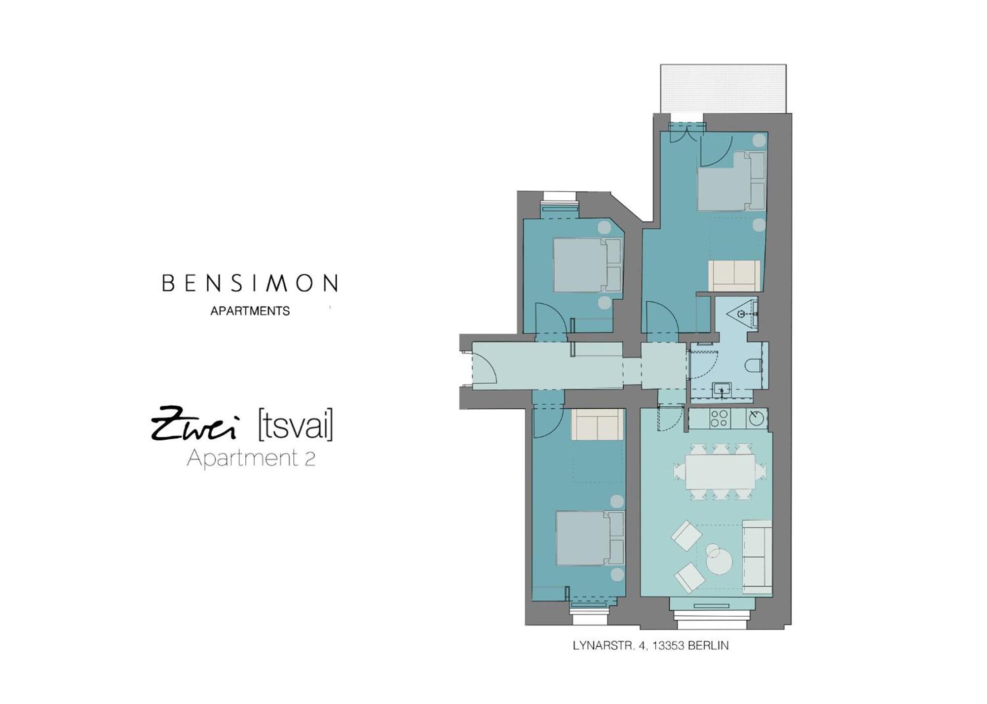 Bensimon Apartments Mitte/Wedding Berlin Rum bild