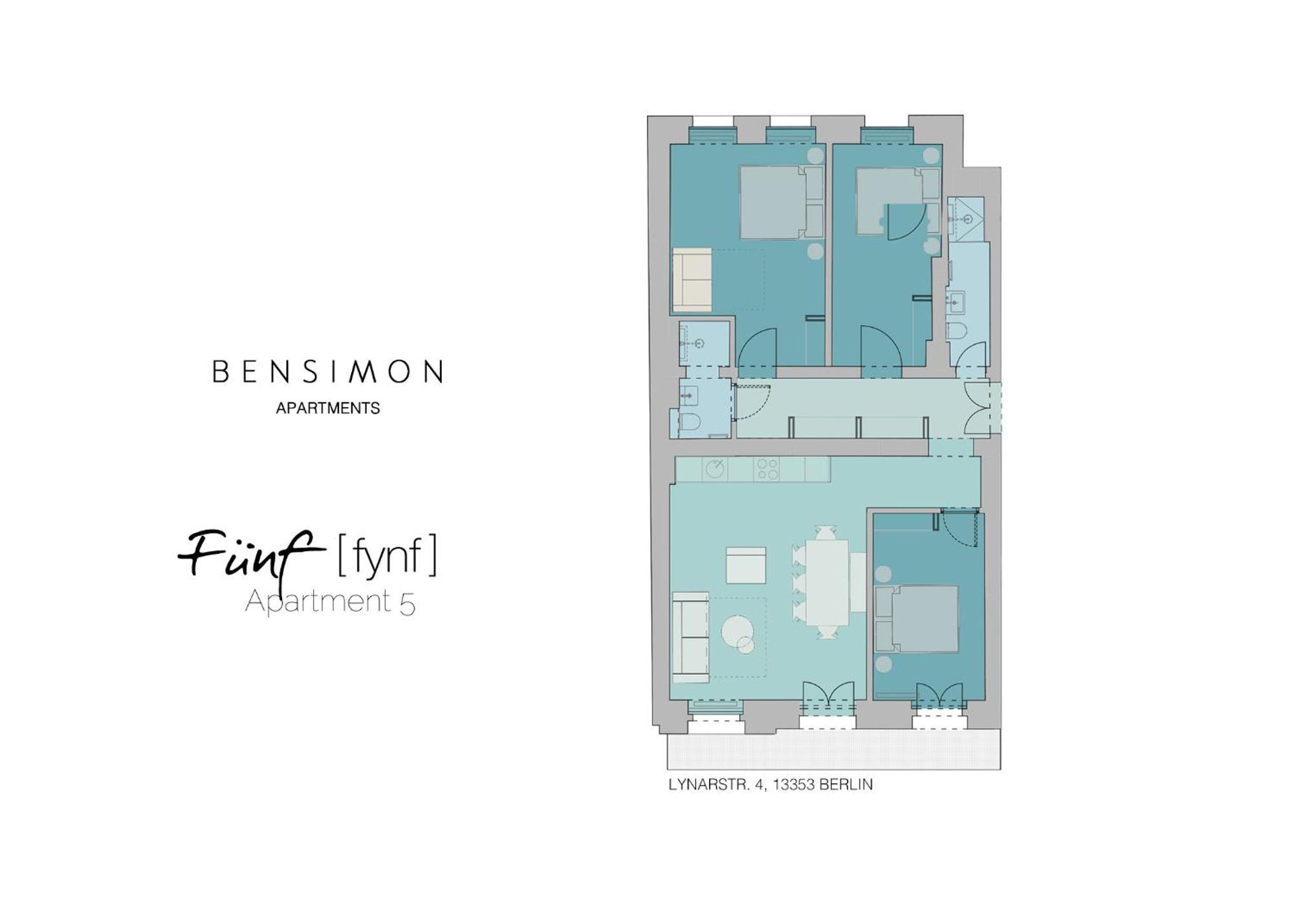 Bensimon Apartments Mitte/Wedding Berlin Rum bild